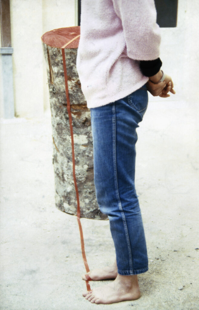 Ha Cha Youn, 'Bliebt wie (ein) Baum', Performance, 1989